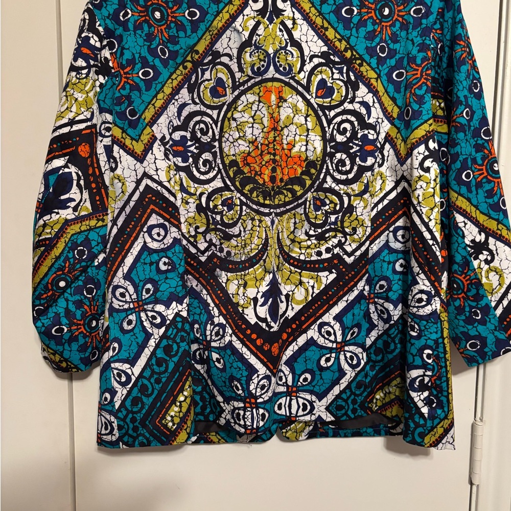 Chico's Multicolor Patterned Blazer - image 6